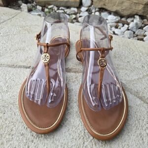 Tory Burch Tan T-Strap Sandals Size 8
